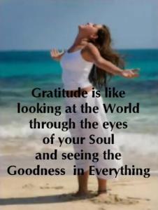 Living with an Attitude of Gratitude assists us in seeing the good in all things. 